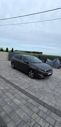 Peugeot 308 cena 31600 przebieg: 187000, rok produkcji 2014 z Płoty małe 106
